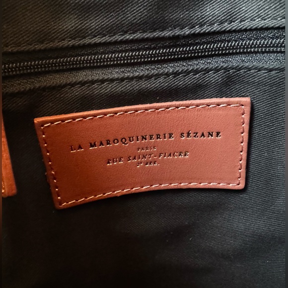 *NWT* Sézane Mini Farrow Bag Rosewood in Bovine Leather - Picture 10 of 13